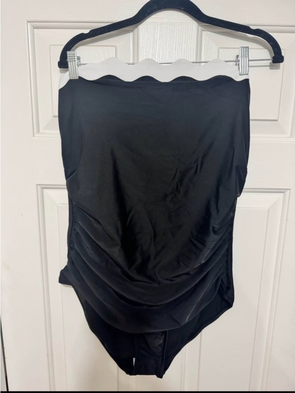 J.Crew Strapless One-Piece with Scalloped Trim NWOT